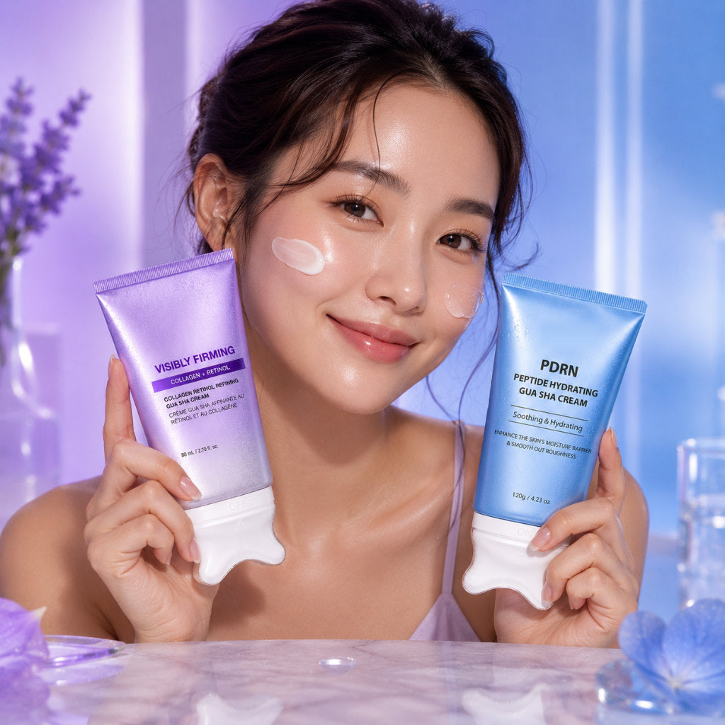 Woman with Skin88 Gua Sha Creams